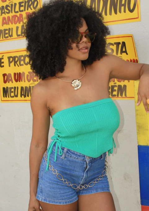 CROPPED TRICOT NAT VERDE