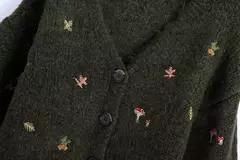 Cardigan Bordado Vintage Elegante - comprar online