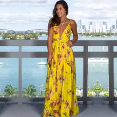 Vestido Cropped Estampado Floral Vermelho - comprar online