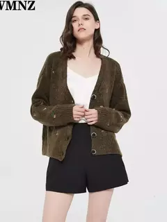 Cardigan Bordado Vintage Elegante - MELROSE Modas