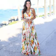 Vestido Cropped Estampado Floral Vermelho - loja online