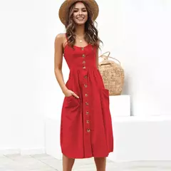 Vestido de Alças Casual Chic - MELROSE Modas