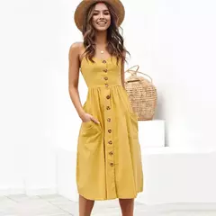 Vestido de Alças Casual Chic na internet