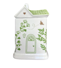 Pote Casinha G Em Porcelana Feito À Mão - comprar online