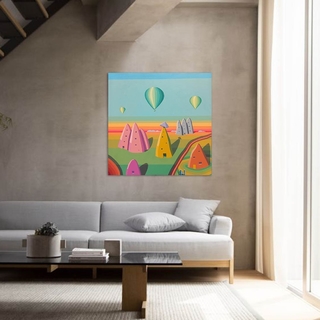 Federico Carbia. Capadocia, 100 x 100 cm