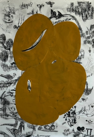 Adriana Carambia. Serie Escritos I, 140 x 100 cm. -