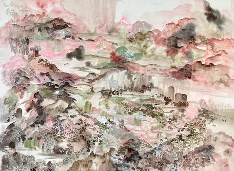 Daniela Ramsfelder. LA vie en Rose lado B, 90 x 130 cm