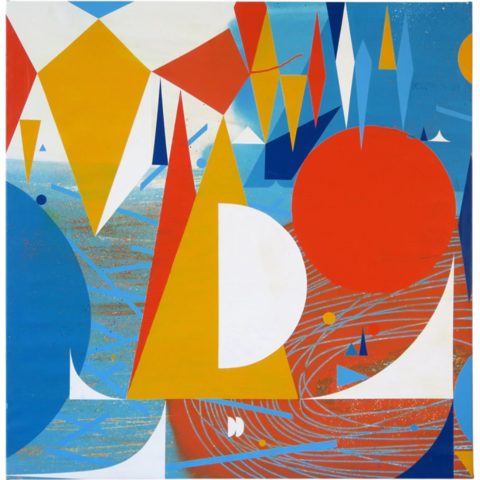 Julian Manzelli. Invasión Espacial, 93 x 95 cm - comprar online