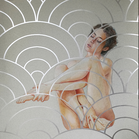 Val García Duran. Wallflower IV, 41 x 46 cm