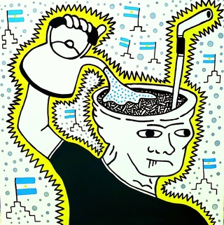 Lino Divas. Wojac rioplatense, 100 x 100 cm