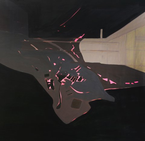 Luciana Levinton. XL (Negro Patagonia), 148 x 145 cm