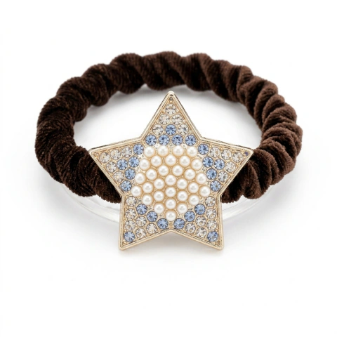 Laço Estrela Perolada Brilhante