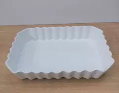 Tartera de ceramica rectangular