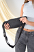 Riñonera engomada rectangular total black - comprar online