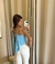 CROPPED PIETRA- azul - comprar online