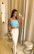 CROPPED PIETRA- azul