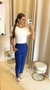 CALÇA ALFAIATARIA CORTE RETO- azul