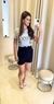 SHORT COM CINTO FAIXA- preto