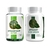 Frascos das cápsulas Amazon Slim Detox e Amazon Slim Green, suplementos alimentares com design branco e verde
