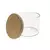 Frasco de Vidrio con Tapa de Bamboo 0.45 L - Sakura en internet