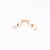 Aretes Largos en plata Amarilla con Perla y Zirconia PRE-LOVED