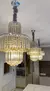 Lustre Pendente de Cristal Vidro e Inox Conhaque - comprar online