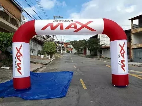 Portal Inflável com tamanhos variados impresso pelo processo Digital.