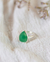 ANILLO GOTA REGULABLE CON ÁGATA Y CUARZO VERDE - Ámbar mayorista