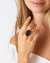 ANILLO OVALADO REGULABLE CON AMATISTA/AMAZONITA/OBSIDIANA/CUARZO ROSA - Ámbar mayorista