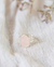 Imagen de ANILLO MINI OVALADO REGULABLE CON AMATISTA/OBSIDIANA/CUARZO ROSA