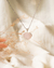 COLLAR CORAZÓN CUARZO ROSA