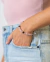 PULSERA EQUILIBRIO CON CUARZO ROSA Y TURMALINA NEGRA - comprar online