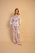 Perpétua Pijama Longo Manga 3/4 Cetim - comprar online