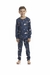 Trekking Pijama Longo Manga Longa Infantil Unissex 10-14 Skin Touch - Mist Intimates