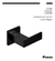 Griferia Lavatorio Pared Metalica Negra Level Piazza Ceramic Acabado Mate Color Negro - tienda online