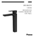 Griferia Monocomando Negro Lavatorio Alto Arq Piazza 10402ne - comprar online