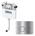 Deposito Embutir Dual Ideal Suma 2 Tecla Ritmo Cromo Mate