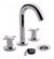 Griferia Baño Lavatorio Fv Alerce 207/d7 Cromo