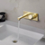 Griferia Lavatorio Pared Texture Gold Hidromet 9880 Dorado Acabado Mate - comprar online