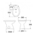 Inodoro Largo + Dep + Bidet Capea Italiana Baño 3 Piezas - tienda online