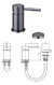 Griferia Bidet Monocomando Baño Piazza Sensus Cromo 10824 Acabado Cromado Color Plateado - comprar online