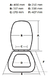 Asiento Para Inodoro Pringles Monaco De Mdf Con Forma Cuadrada Blanco Liso en internet