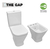 Inodoro Largo + Deposito Apoyo + Bidet The Gap Roca + Tapa - comprar online