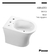 Bidet 3 Agujeros Piazza Abruzzo B0703 Color Blanco - comprar online