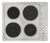 Anafe Eléctrico 4 Hornallas Clever 114 Plateado 220v