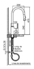 Grifo De Cocina Monocomando Fv 96 Augusta 0412/96 Extensible Cromo - comprar online