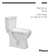 Inodoro Largo Con Asiento Y Deposito Piazza Amalfi B0100 - comprar online