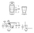 Inodoro Corto + Bidet The Gap Roca Sanit Broncesur - Broncesur