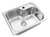 Johnson Acero Luxor Mini Si55a Pileta Cocina 55x41.5x20 Color Plateado