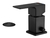 Combo Griferia Piazza Arq Lavatorio Bajo Bidet Ducha Negro - comprar online